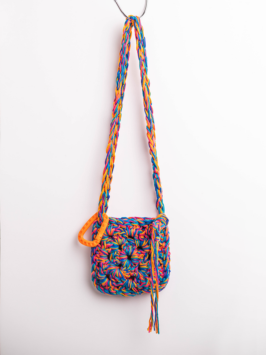 Lola Bai Cotton Crochet Mini Bag in Retro