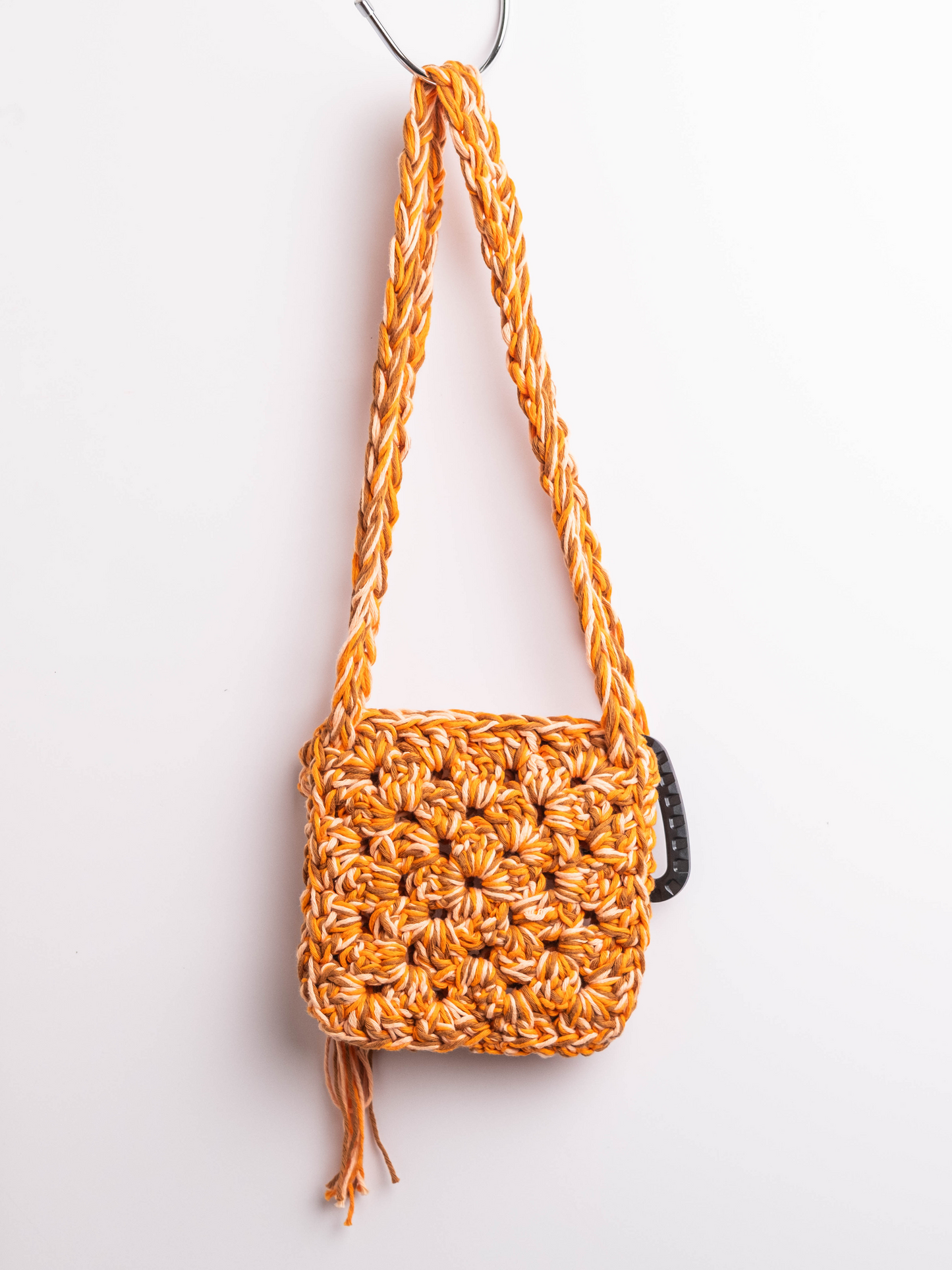 Lola Bai Cotton Crochet Mini Bag in Clay