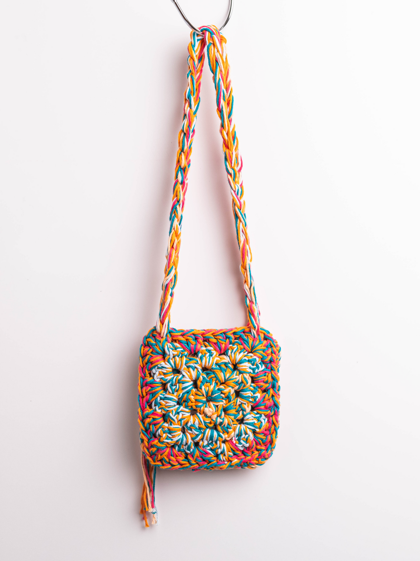 Lola Bai Cotton Crochet Mini Bag in Clio