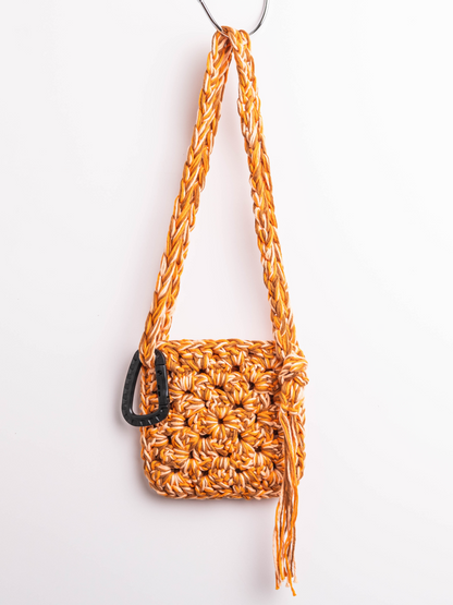 Lola Bai Cotton Crochet Mini Bag in Clay