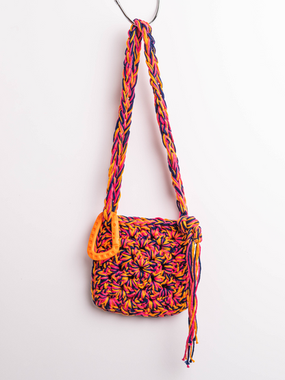 Lola Bai Cotton Crochet Mini Bag in Lily