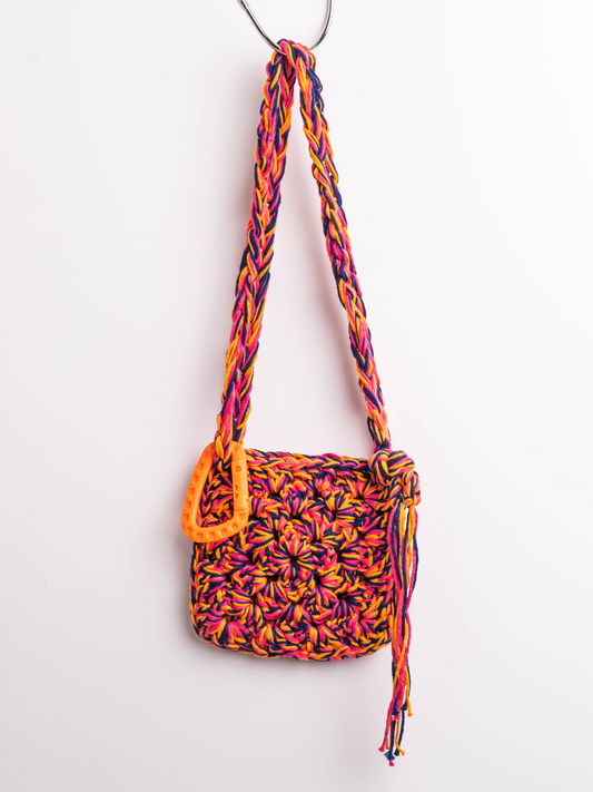 Lola Bai Cotton Crochet Mini Bag in Lily